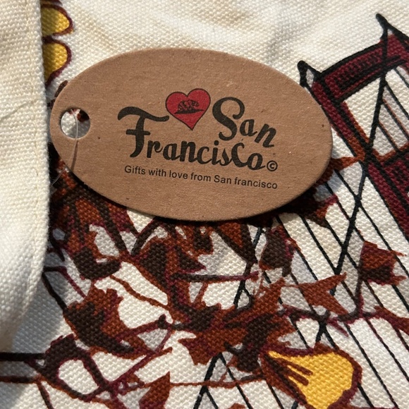 San Francisco Golden Gate Bridge Canvas Tote Bag - Picture 3 of 6